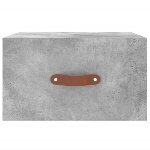 Berkfield Wall-mounted Bedside Cabinet Concrete Grey 35x35x20 cm