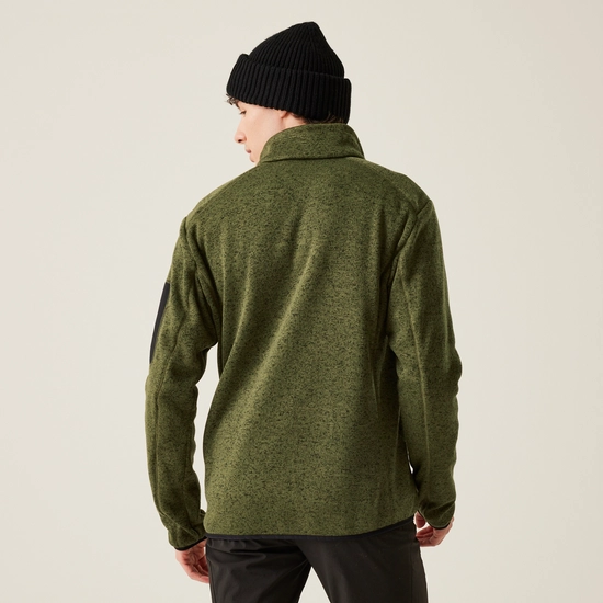 Regatta Mens Newhill Marl Full Zip Fleece Jacket - Nephrite Green