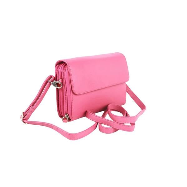 Eastern Counties Leather Jaclyn Leather Handbag - Rose - 
