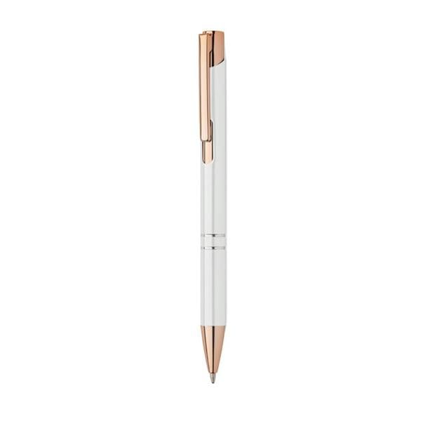 MidOcean Bern Rose Recycled Aluminium Ballpoint Pen - White - 