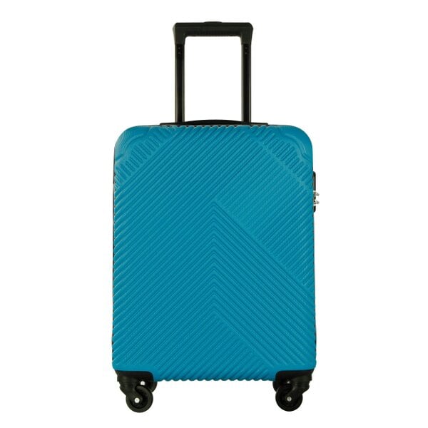 Neo Electric Blue 3 Piece Hard Shell Luggage Suitcase Set