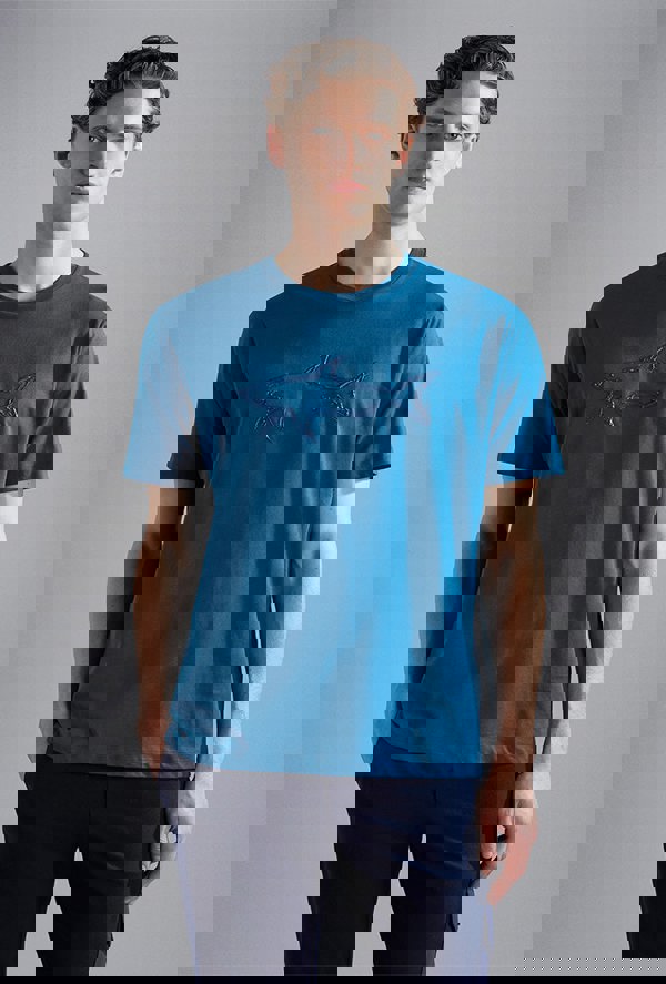 Paul & Shark Men's Printed Shark Cotton T-Shirt - Blue