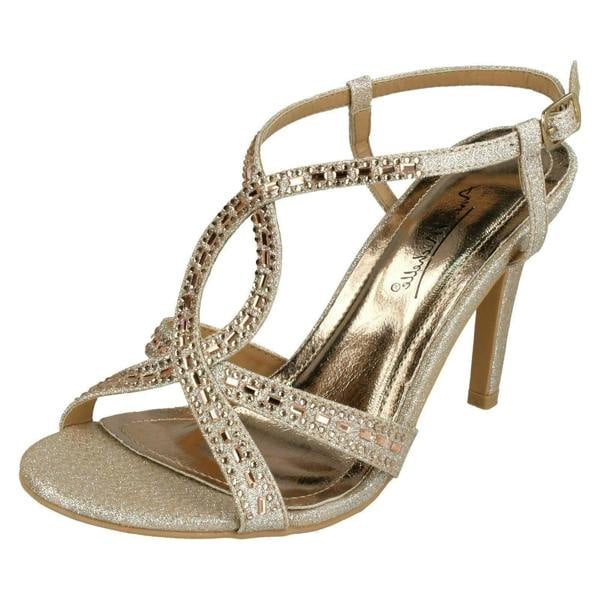 Anne Michelle Ladies Anne Michelle Jewelled Strappy Sandals