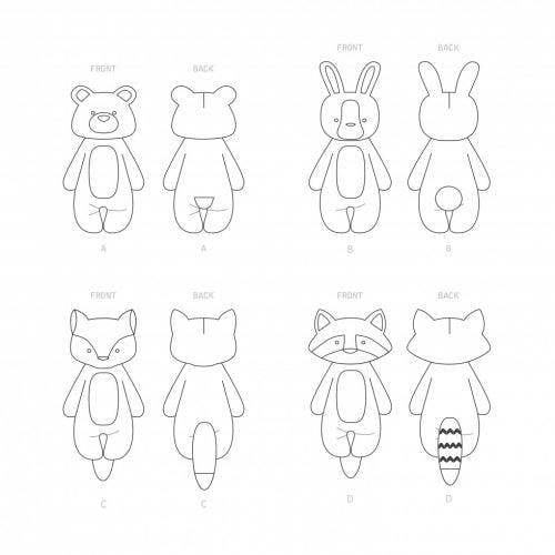 Simplicity Sewing Pattern 9414, Toys OS (One Size) - Easy
