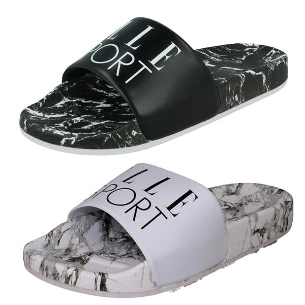 Elle Sport Ladies Elle Sport Marble Design Sliders F00394