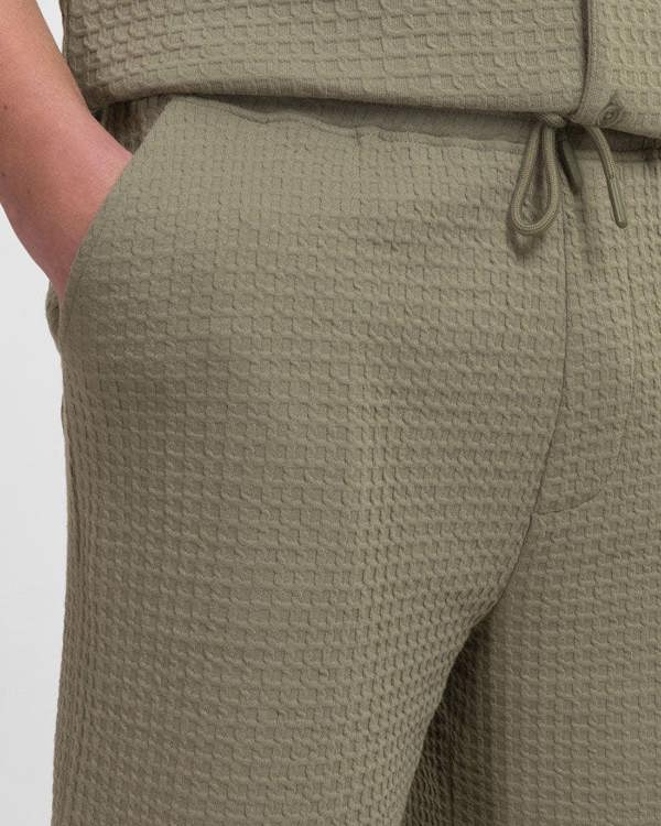 Steel & Jelly Leyton - Check Texture Jersey Shorts
