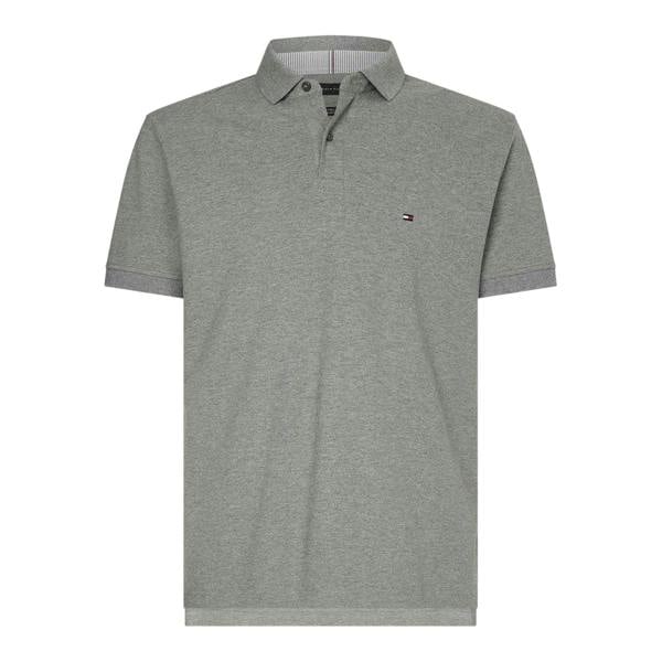 Tommy Hilfiger Mens 1985 Embroidered Logo Polo Shirt - Medium Grey - 