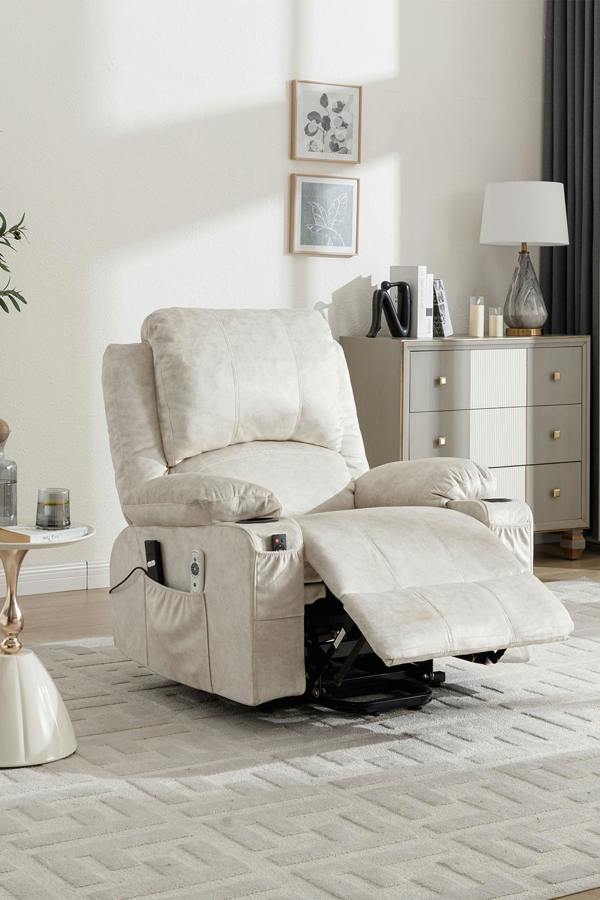 Living and Home Electric Single-Seat Recliner Chair with Heating & Massage Function