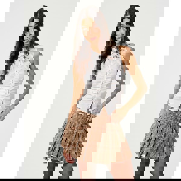 Pink Vanilla Double Zip Sleeveless Top