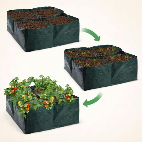 Dyzi Garden Vegetable Planter Bag Reusable PE Mesh Growing Bag