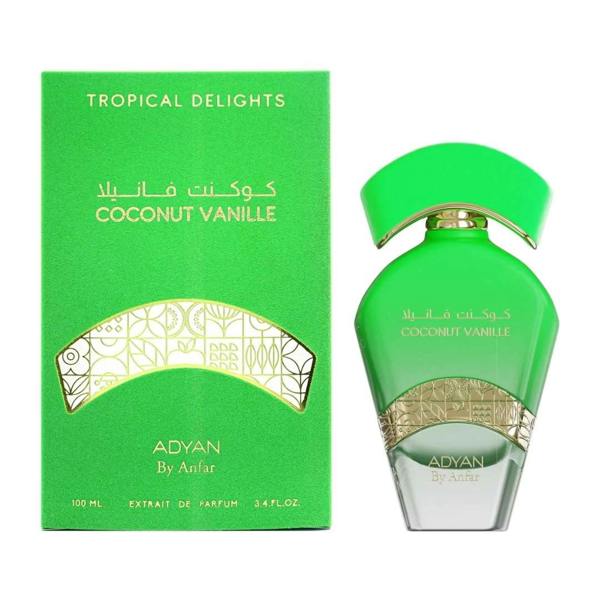 Adyan Coconut Vanille Extrait 100ML box and bottle front view