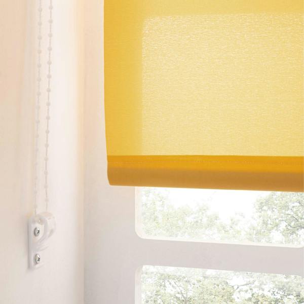 A.Unique Home Trimmable Daylight Roller Blind - 2FT - OCHRE - 60cm(W) x 170cm(L)