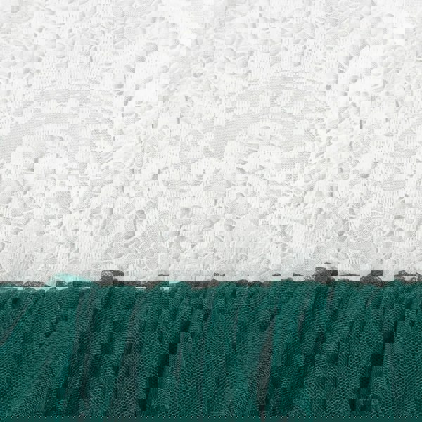 Close up of tulle and lace