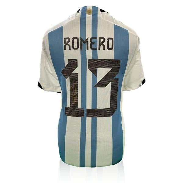 Cristian Romero Signed Argentina Shirt