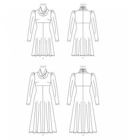 Vogue Sewing Pattern 1907, Dresses for Women, B5 (8-10-12-14-16) - Easy