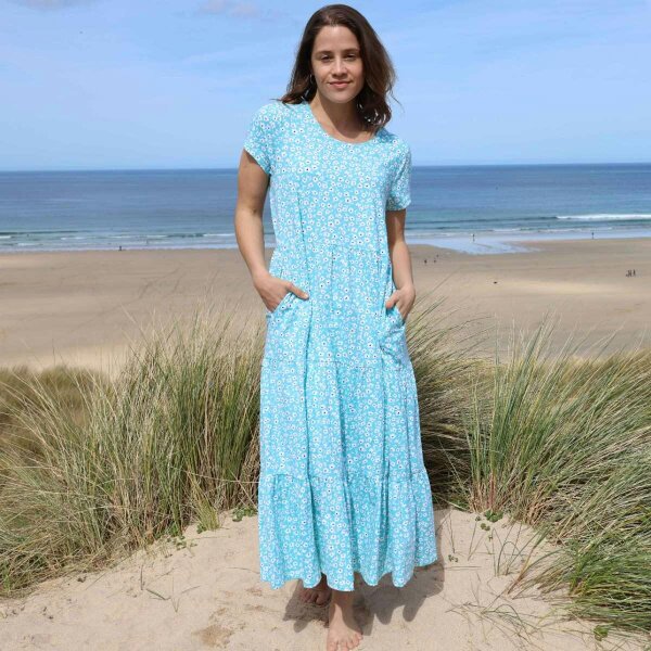 Lazy Jacks LJ520 - Patterned Maxi Dress - Buttercup