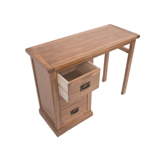 Cabinet Bits Tirolo 3 Drawer Desk - Dressing Table Brass Drop Handle