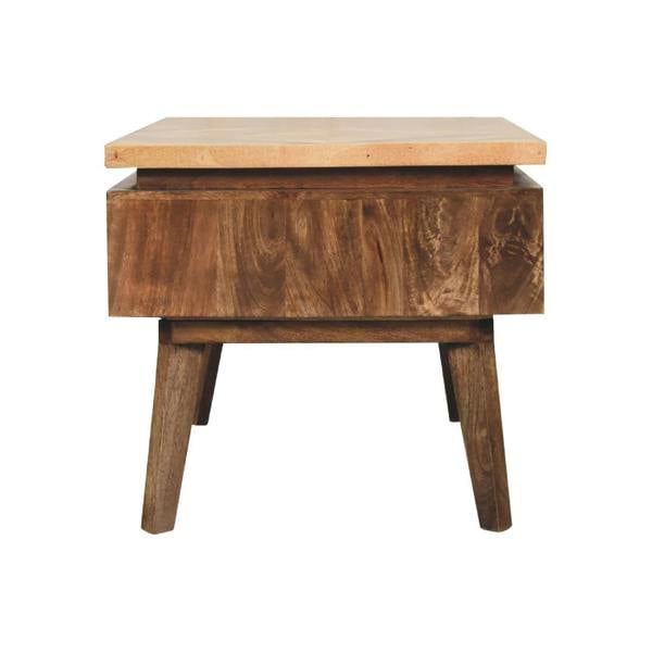 Wyld Haus Arezzo Classic Granary Coffee Table 2 Drawers with Brass Detail