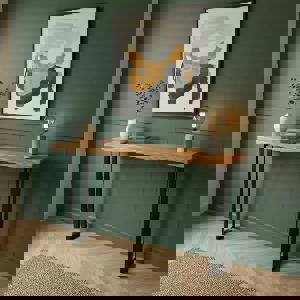 TRL Furniture Premium Solid Oak Console Table