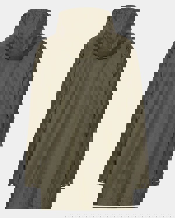 Ilse Jacobsen Rain Womens Short Rubberised Raincoat - Army 410