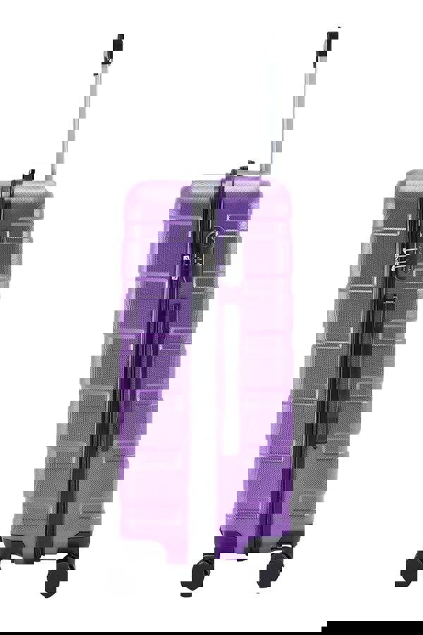 Living and Home Lightweight Hardside Travel Suitcase with Spinner Wheels, 24" Purple