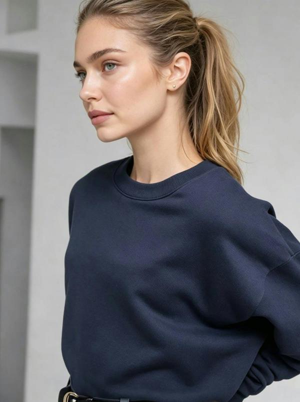 Anniou Oversized Crewneck Sweatshirt