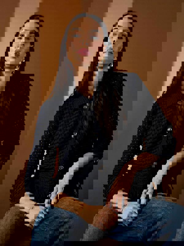 GWD Daria Navy Tassle Cardigan