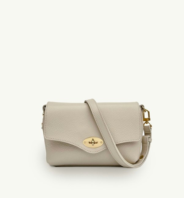 Apatchy London The Maddie Midi Stone Leather Bag