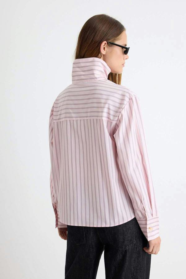 WOVCOR High Neck Long Sleeve Shirt