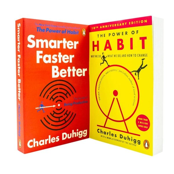 Charles Duhigg Collection 2 Books Set (The Power of Habit, Smarter Faster Better)