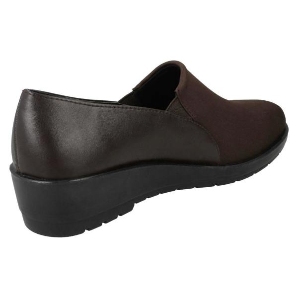 Eaze Ladies Eaze Mid Wedge Casual Shoes F90065