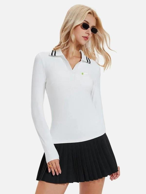 Anniou UPF 50+ Long-Sleeve Pickleball Polo
