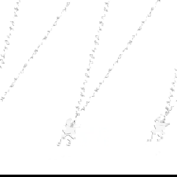 Bracco Italiano Silhouette Silver Necklace - Personalised - MYLEE London