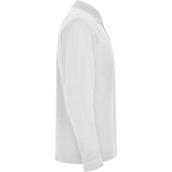 Roly Mens Estrella Long-Sleeved Polo Shirt - White - 