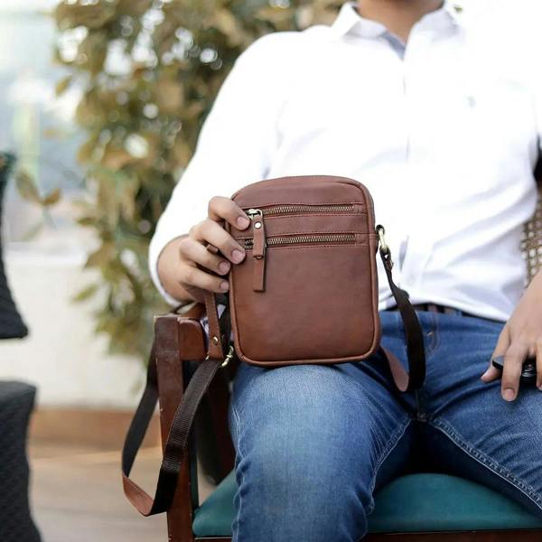 PRIMEHIDE Leather Crossbody Flight Bag - Milano