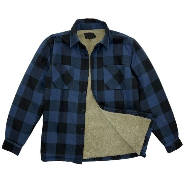 Mens Sherpa Fleece Lined Work Shirt - 4061