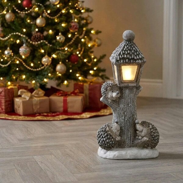 Garden Greatness Decorative Frosted Hedgehog Lantern