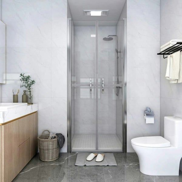 Berkfield Shower Door Clear ESG 86x190 cm