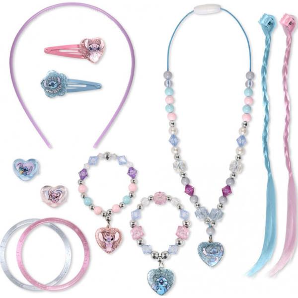 Disney Stitch and Angel Necklace and Bracelet and Accessories Gift Set ST00102
