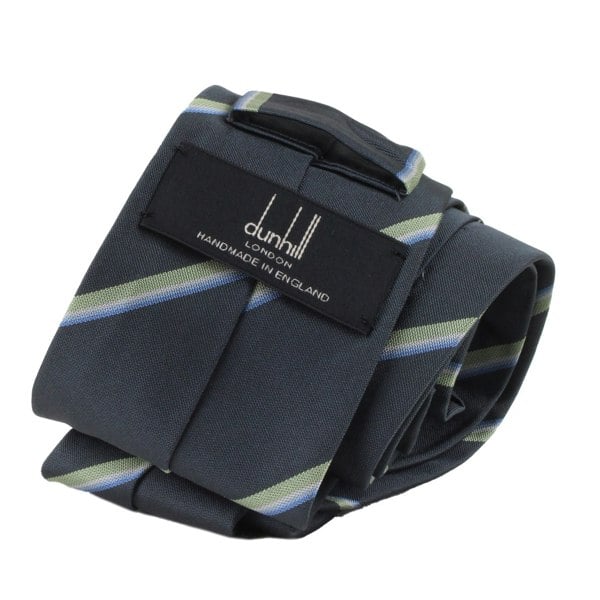 Dunhill silk regimental stripe tie