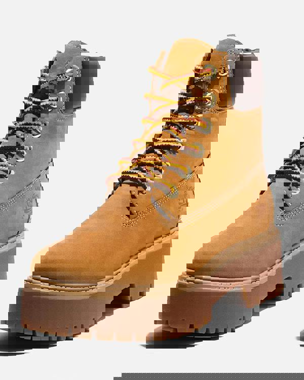 Timberland Stone Street Womens 6-Inch Waterproof Platform Boot - Wheat - CHO - Designer Womens Platform Boots