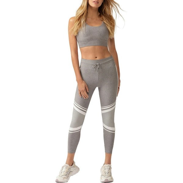 Lorna Jane Uplift Ankle Biter Leggings in Concrete Grey Marl
