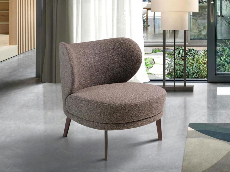 Angel Cerdá Brown Fabric Armchair 5079