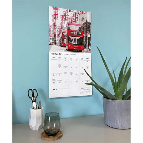 London Lux Calendar 2027, Wall Calendars, Month To View, Travel, Gift