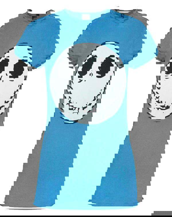 Disney The Nightmare Before Christmas WomensBlue Short Sleeved T-Shirt