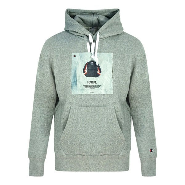 Champion Icon Logo Hoodie - Grey