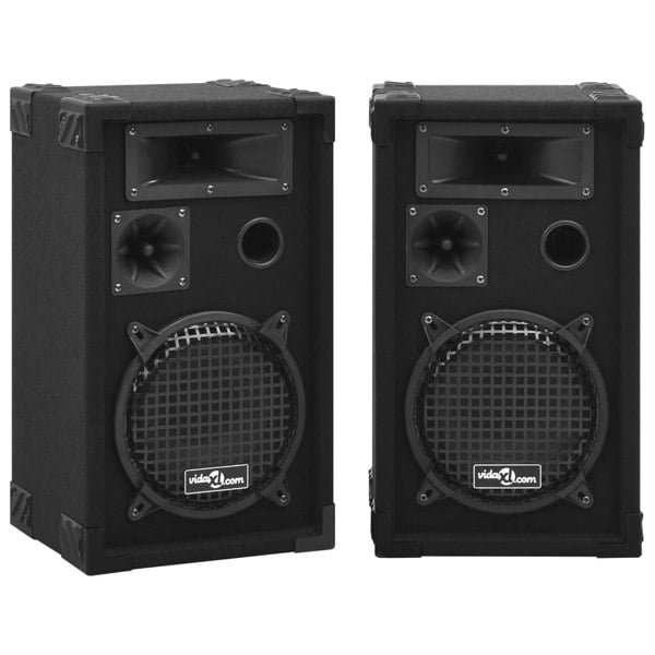 Berkfield Professional Passive Hifi Stage Speakers 2 pcs 800 W Black