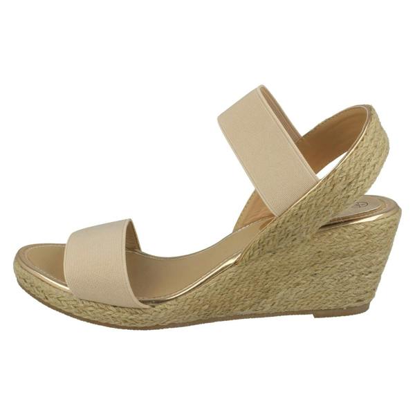 Savannah Ladies Savannah High Rope Wedge Sandals F10865