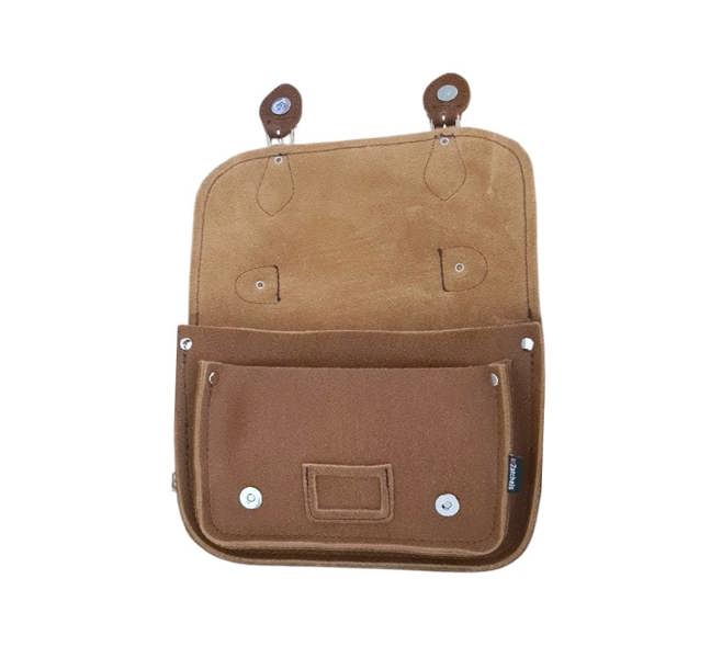 Zatchels Leather Midi Satchel - Tannery Tan