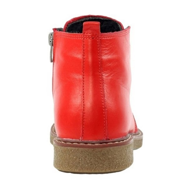 Lunar Women's Claire II Leather Ankle Boots - Red